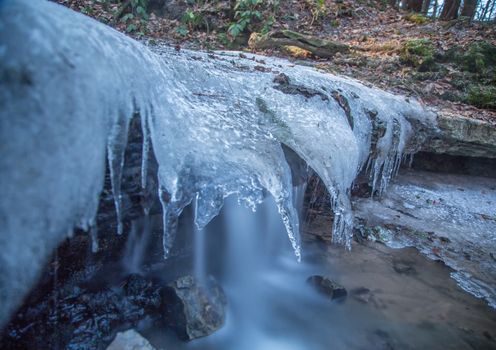 The melodious Waterfall is a small waterfall north of Haimendorf, a district of Röthenbach a.d. Pegnitz in the middle Franconian district of Nürnberger Land.