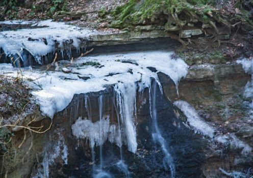 The melodious Waterfall is a small waterfall north of Haimendorf, a district of Röthenbach a.d. Pegnitz in the middle Franconian district of Nürnberger Land.