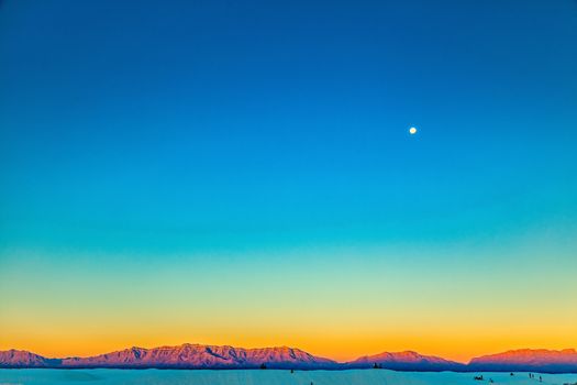 White Sands National Monument is in the northern Chihuahuan Desert in the U.S. state of New Mexico. It's known for its dramatic landscape of rare white gypsum sand dunes, and is the largest dune field of its kind in the world.