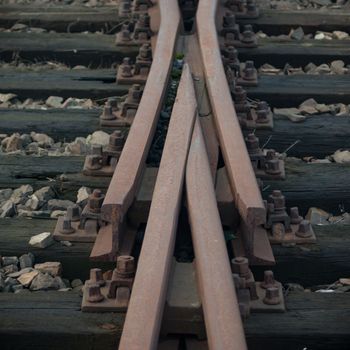 view of the railway track on a sunny day