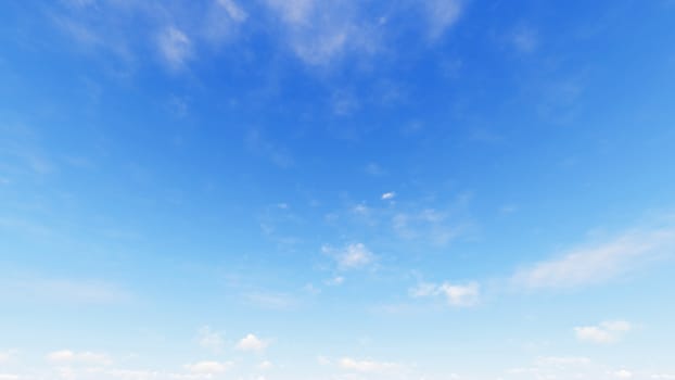 Cloudy blue sky abstract background, blue sky background with tiny clouds, 3d rendering

