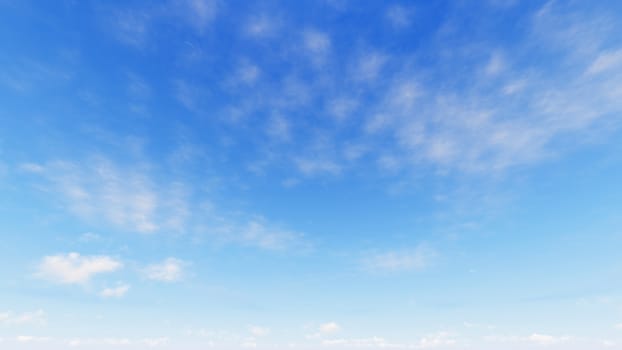 Cloudy blue sky abstract background, blue sky background with tiny clouds, 3d rendering

