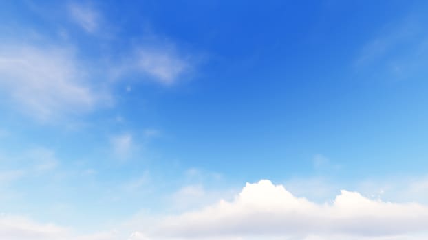 Cloudy blue sky abstract background, blue sky background with tiny clouds, 3d rendering

