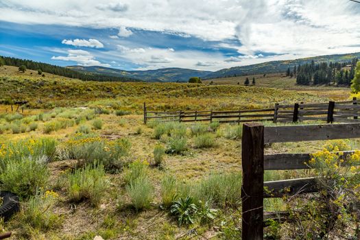 A view of Osha Mountain from US Highway 64 along the Enchanted Circle around Wheeler Peak in northern New Mexico.