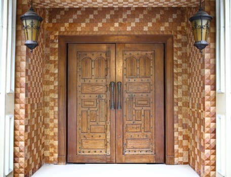 Indian wooden door