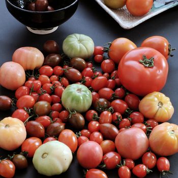 Collect of tomatoes, a popular and cheap food with many uses as antioxidants, skin care, anticancer, good for alzheimer people, this vegetable rich vitamin a, vitamin c, fiber, carotenoids, lycopene