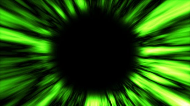Abstract background with black hole. Space backdrop. 3D rendering