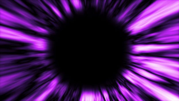 Abstract background with black hole. Space backdrop. 3D rendering