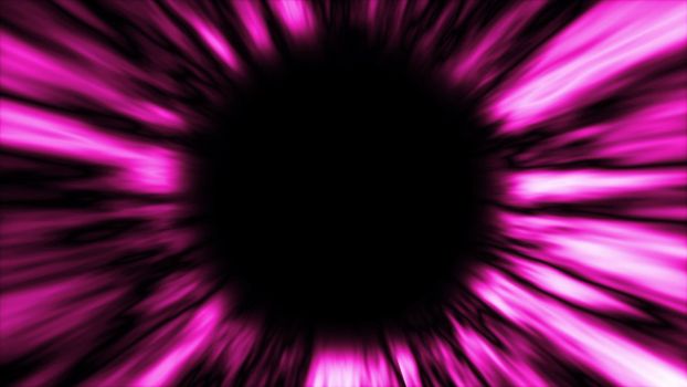 Abstract background with black hole. Space backdrop. 3D rendering