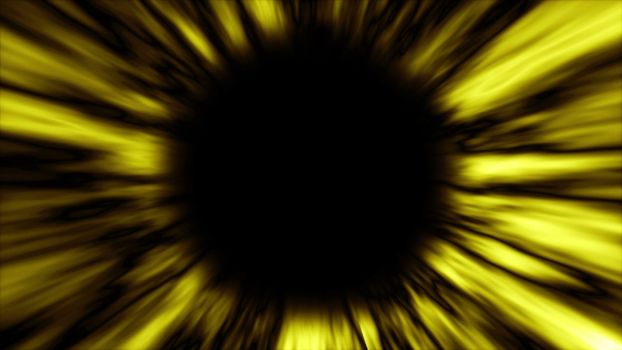 Abstract background with black hole. Space backdrop. 3D rendering