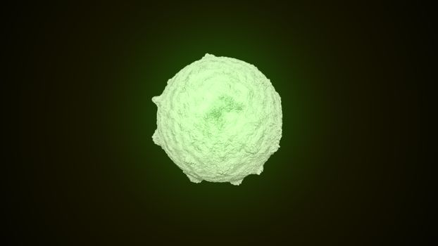 Abstract background with virus cell. 3D rendering