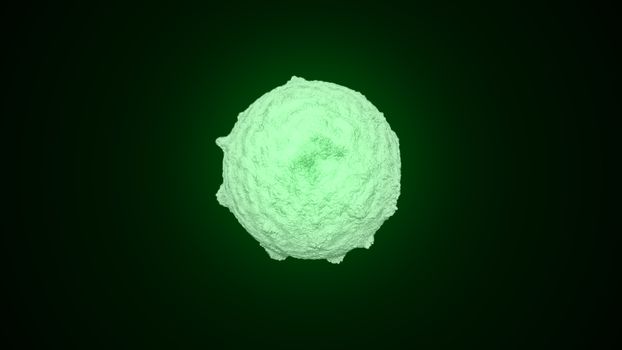 Abstract background with virus cell. 3D rendering