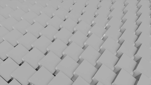 Abstract background with cubes. 3D rendering technology backdrop