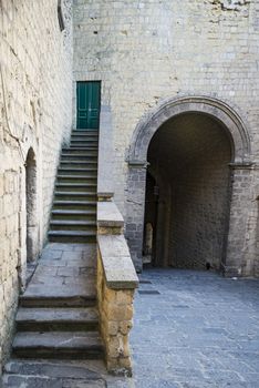 Interiors of Castel dell'Ovo in Naples, Italy