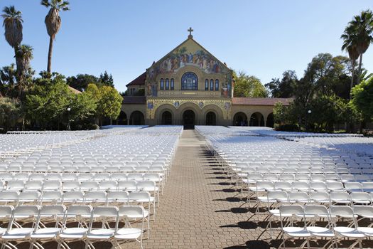 Mission church at Stanford University in California USA