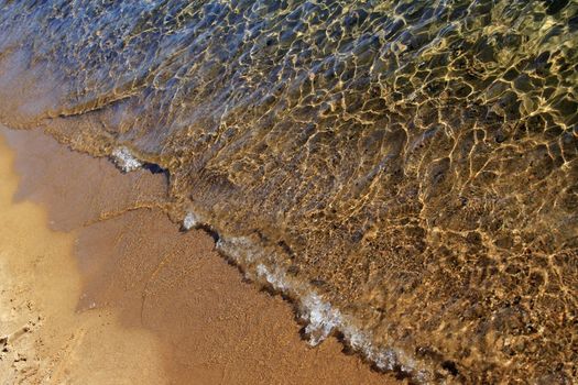 The bottom with clear water of Lake Tahoe