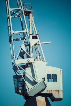 Dockside crane,Wellington harbour New Zealand.