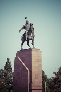  Monument Epic of Manas on Ala-Too Square. Bishkek 