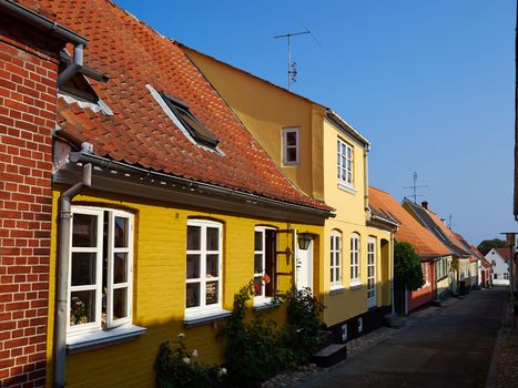 Traditional old classic vintage decorative colored picturesque style Danish house home Denmark Scandinavia