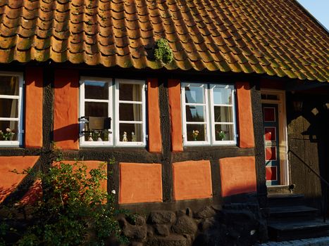 Traditional old classic vintage decorative colored picturesque style Danish house home Denmark Scandinavia