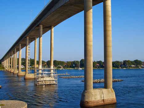 Famous bridge connecting Vindeby and Svendborg on the island Funen (Fyn) in Denmark travel Scandinavia image