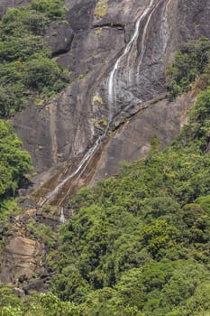 Beautiful waterfall near Adam's Peak. Sri Lanka.