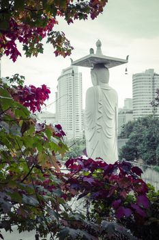 Bongeunsa Temple in the Gangnam District of Seoul, Korea.