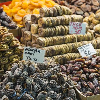 Famous turkish delights on the market