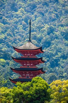 Five-storey pagoda in Miyajima, Japan