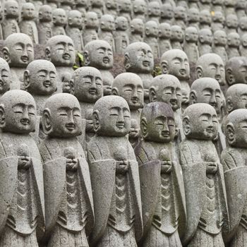 Statues at Japanese temple

