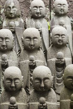 Statues at Japanese temple

