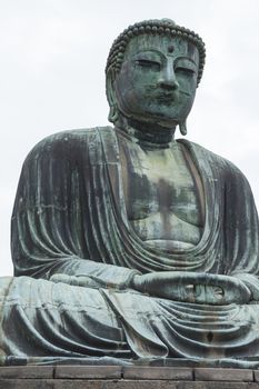 The Great Buddha (Daibutsu) on the grounds of Kotokuin Temple in Kamakura, Japan.

