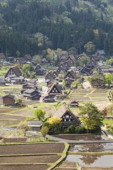 Traditional and Historical Japanese village Ogimachi - Shirakawa-go, Japan

