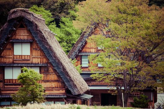 Traditional and Historical Japanese village Ogimachi - Shirakawa-go, Japan 