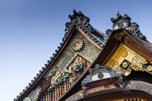 The Nijo-jo Castle in Kyoto, Japan.