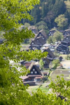 Traditional and Historical Japanese village Ogimachi - Shirakawa-go, Japan

