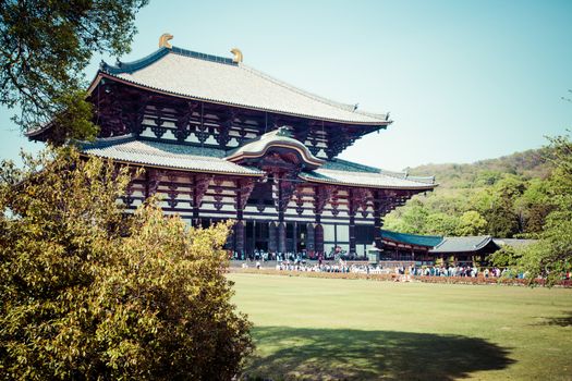 Todaiji Buddhist temple in the ancient Japanese capital Nara 