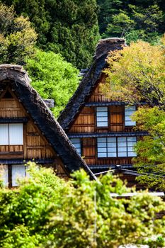 Traditional and Historical Japanese village Ogimachi - Shirakawa-go, Japan 