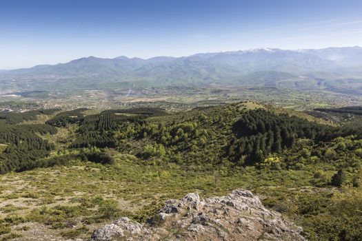 A lookout on Mount Vodno near Skopje Macedonia

