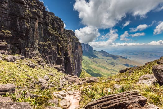 The view from the plateau of Roraima on the Grand Sabana - Venezuela, Latin America 