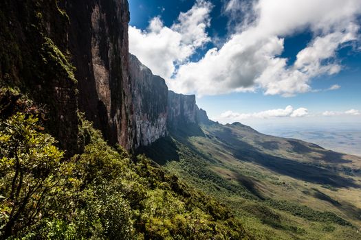 View from the plateau Roraima to Gran Sabana region - Venezuela, South America 