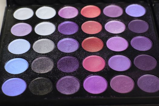 eyeshadow make-up palette background, texture