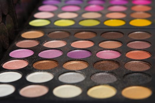 eyeshadow make-up palette background texture