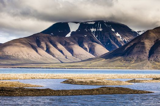 Beautiful scenic view of Spitsbergen (Svalbard island), Norway