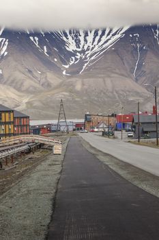 View over Longyearbyen, Svalbard, Norway

