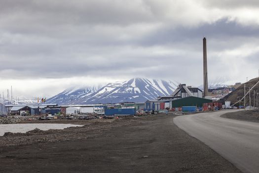 View over Longyearbyen, Svalbard, Norway

