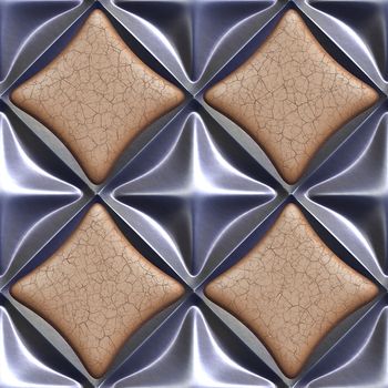 3d seamless tileable decorative background pattern.