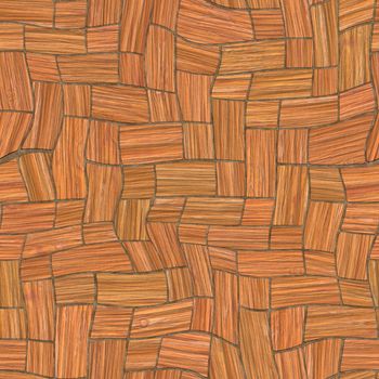 Irregular abstract seamless tileable wood background parquet pattern.