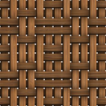 Wicker wood pattern seamless tille bacground decorations.
