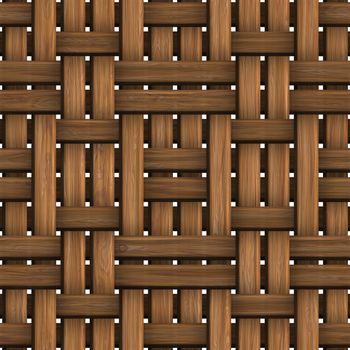 Wicker wood pattern seamless tille bacground decorations.